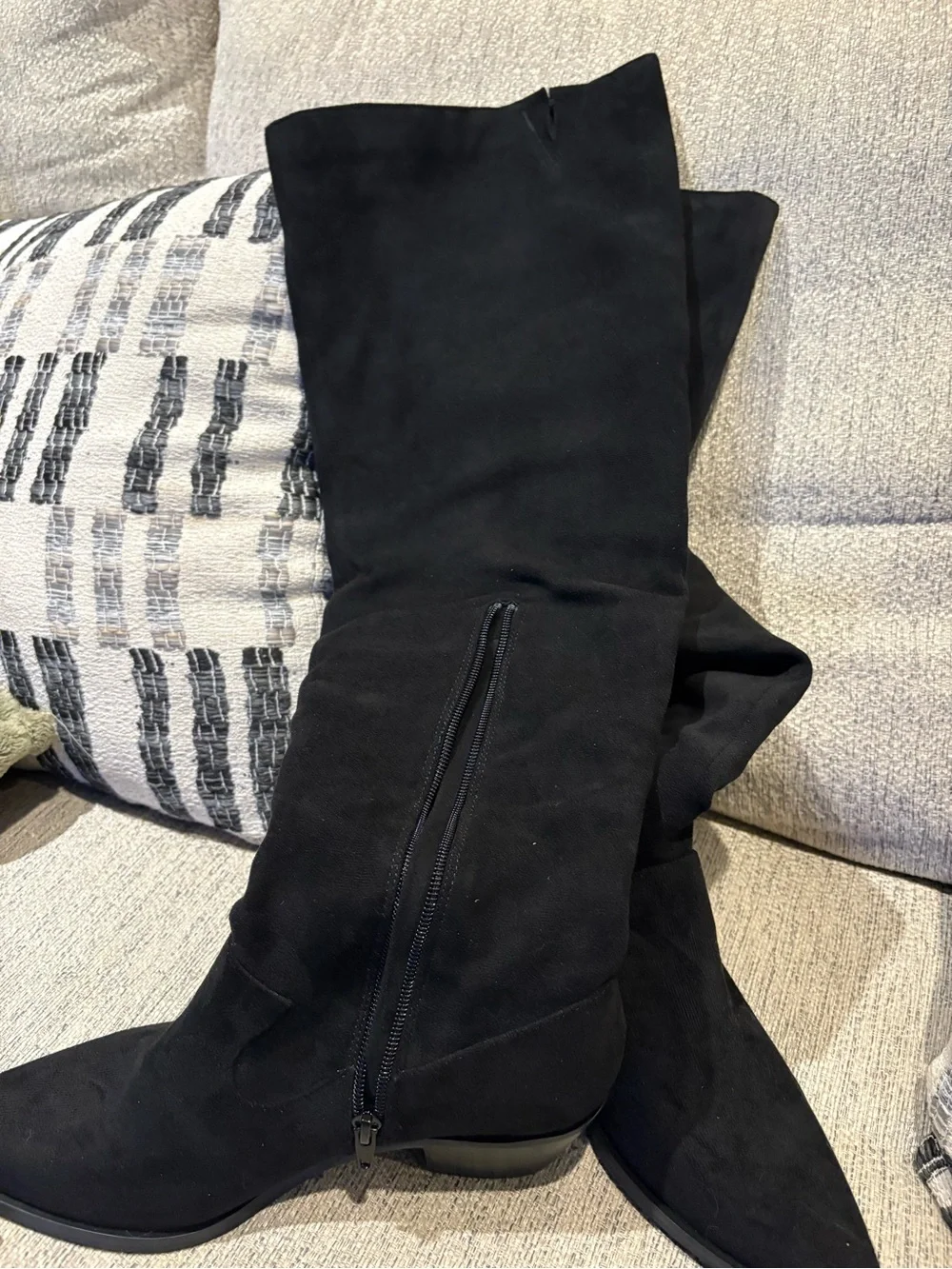 Rebecca Minkoff Black Suede Over-the-Knee Boots